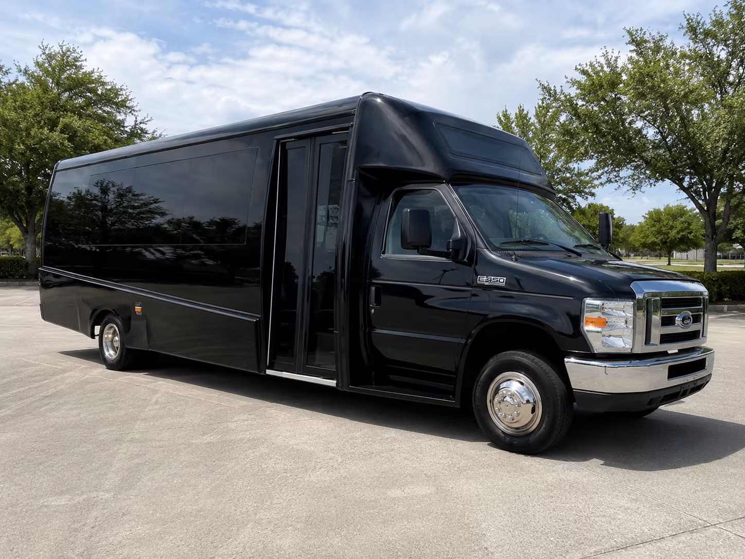 Lewisville Airport Shuttle & Transportation party bus exterior
