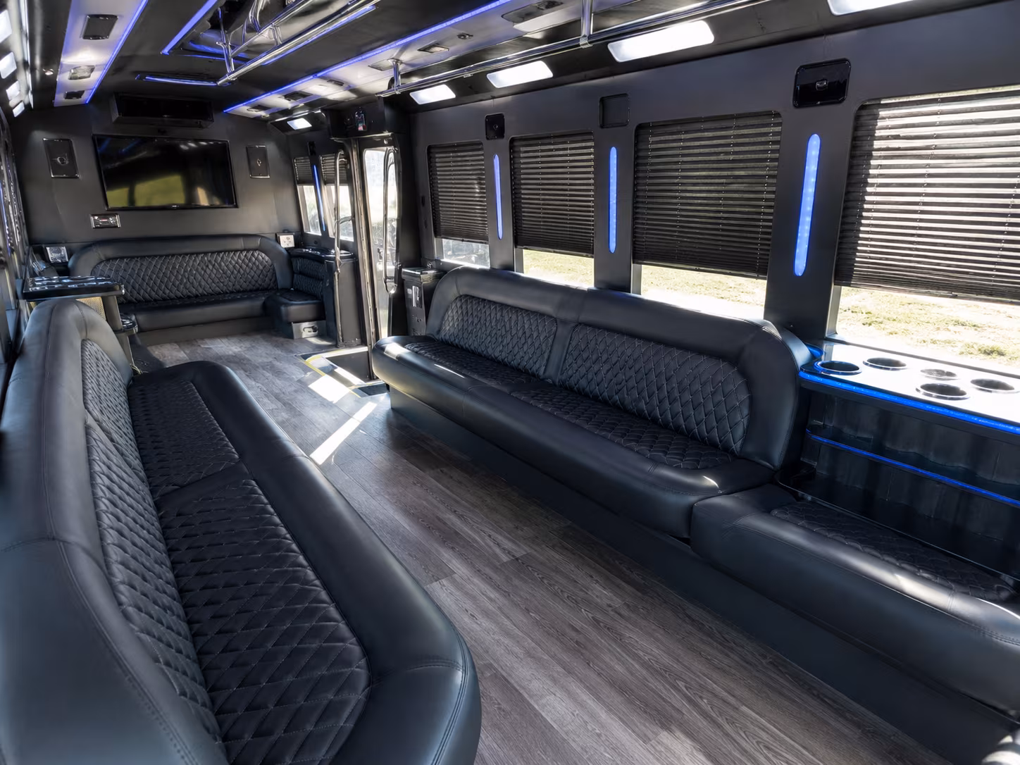 Lewisville Bachelor & Bachelorette Transportation party bus exterior