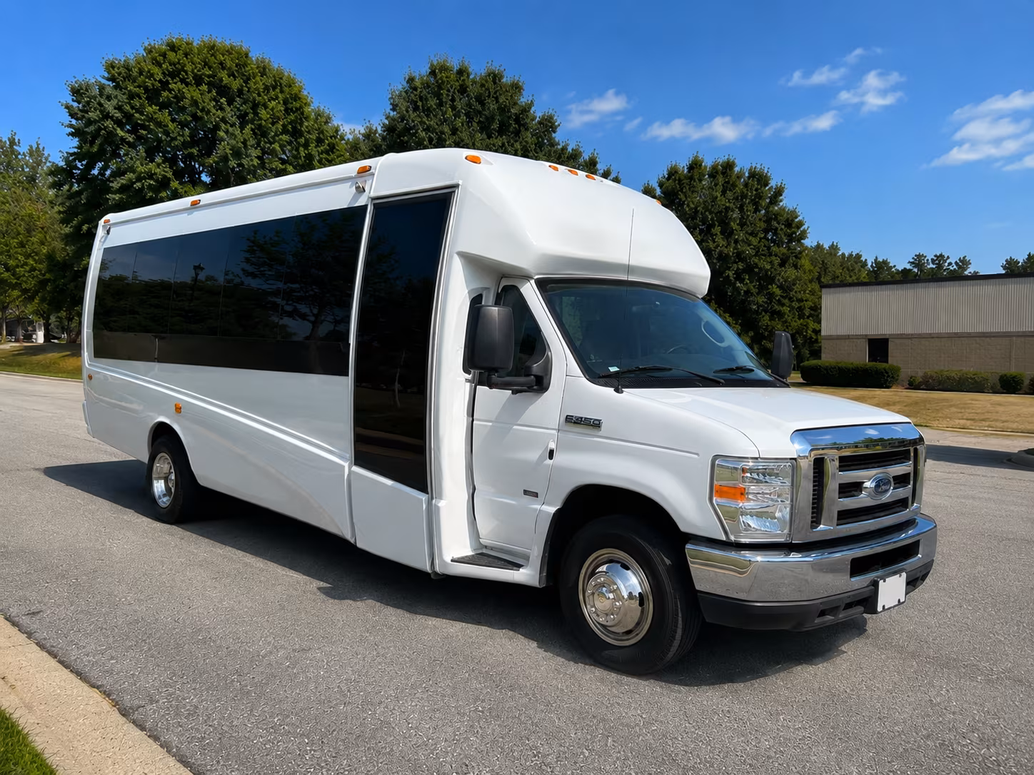 Lewisville Corporate Transportation party bus exterior