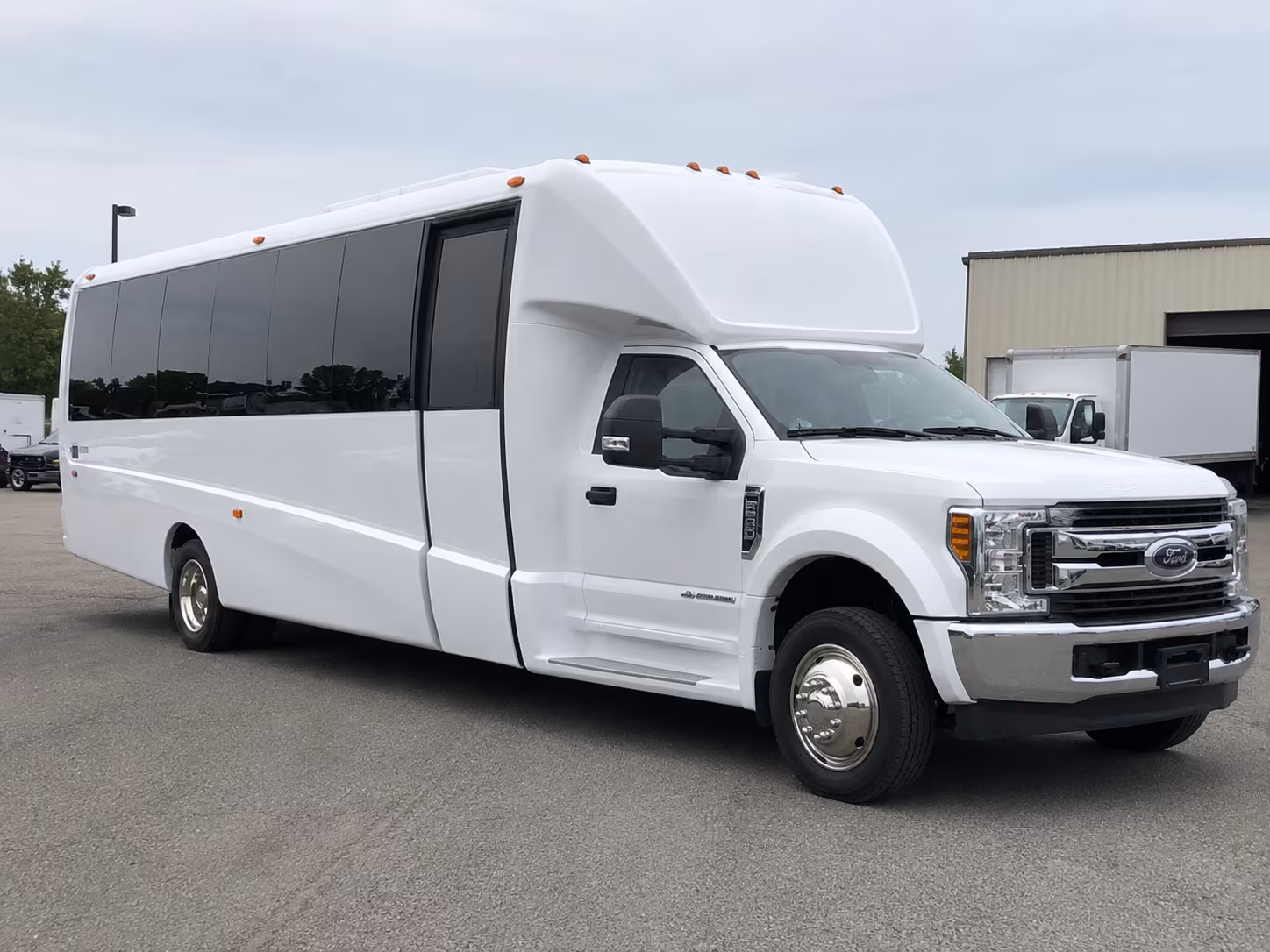 Lewisville Corporate Transportation party bus exterior