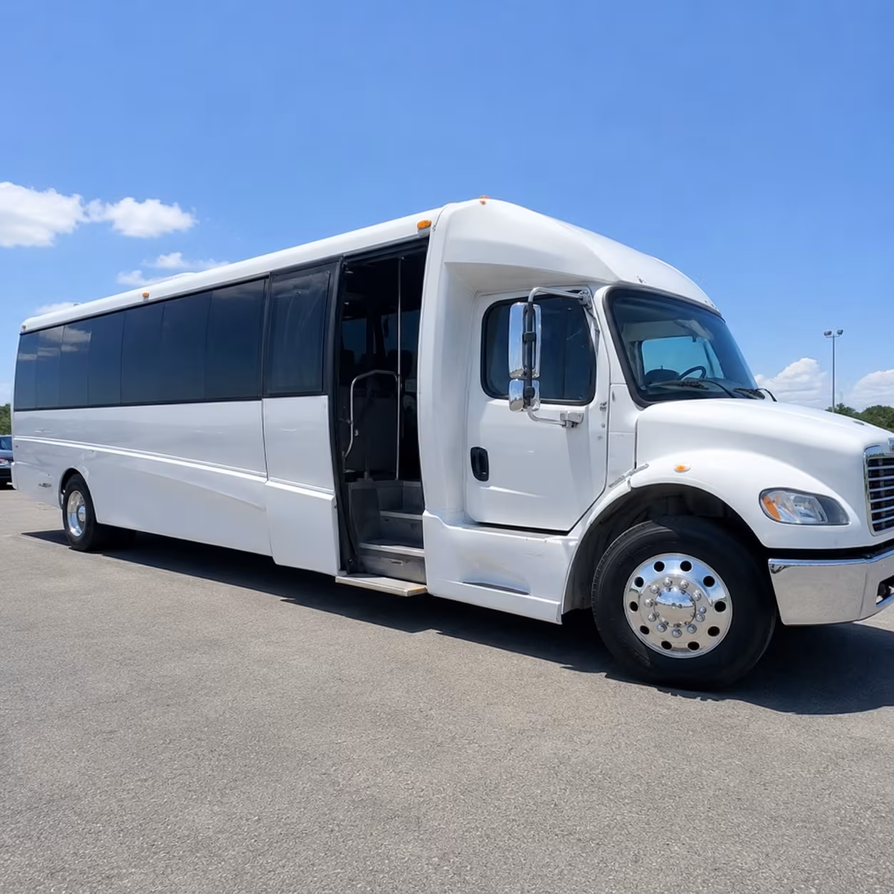 Lewisville Corporate Transportation party bus interior