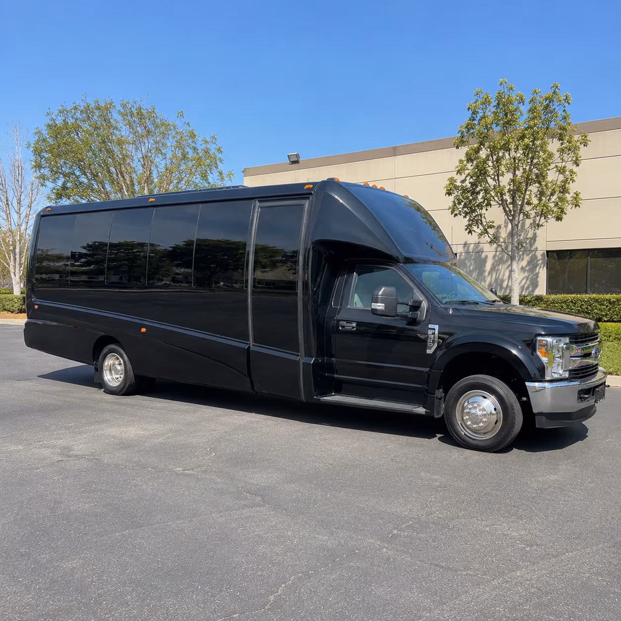 Lewisville Private Event Transportation party bus exterior