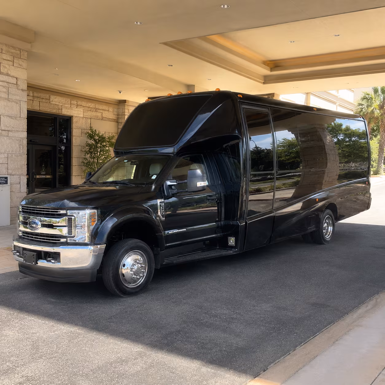 Lewisville Private Event Transportation party bus interior