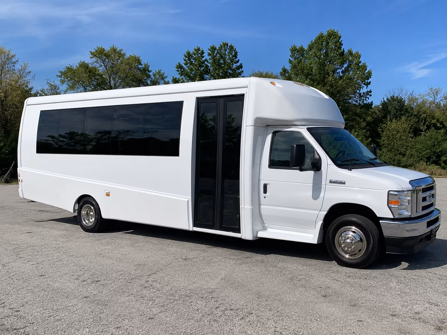 Lewisville Private Event Transportation party bus exterior