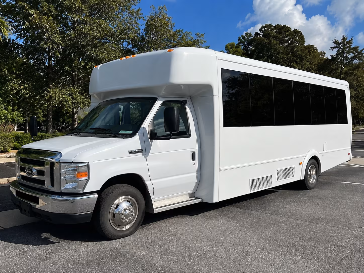 Lewisville Prom & Homecoming Transportation party bus exterior