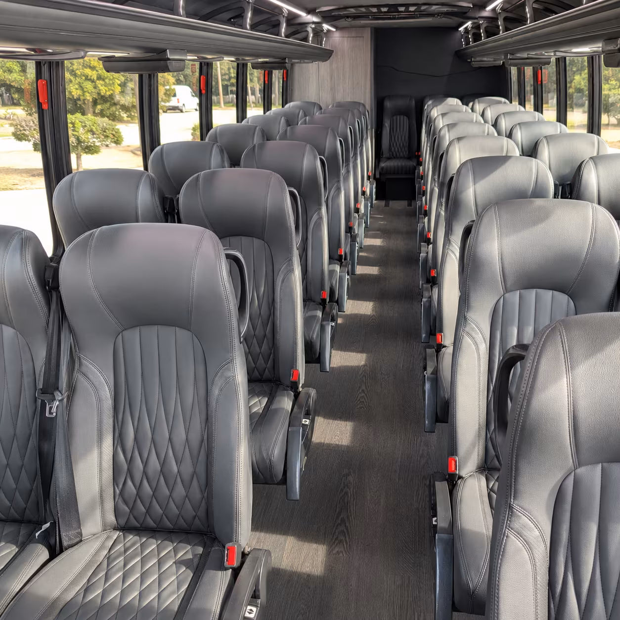 Lewisville School Event Transportation party bus exterior