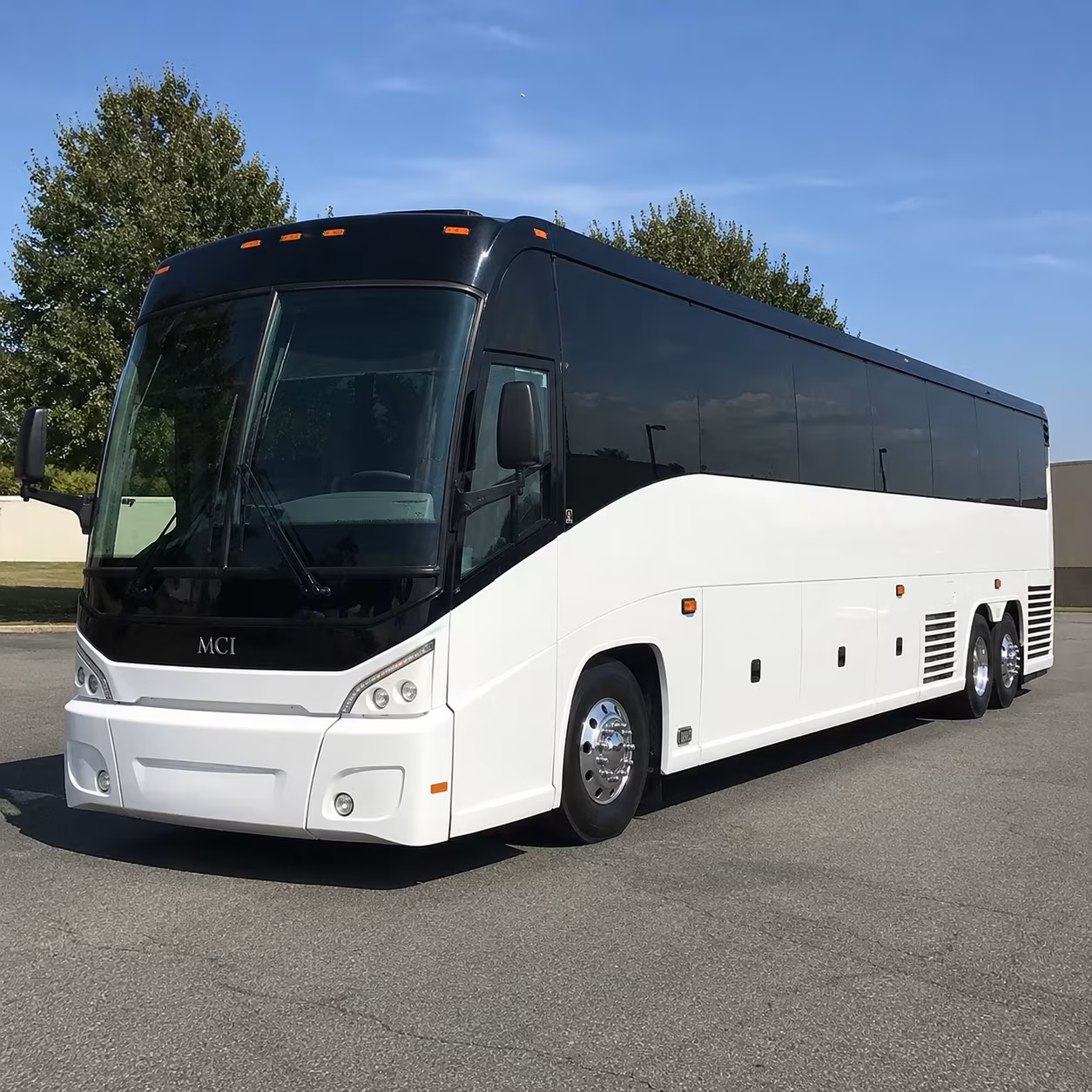 Lewisville School Event Transportation party bus exterior