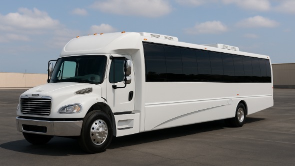 Exterior of Charter Bus Company McKinney's 20 Passenger Party Bus in McKinney