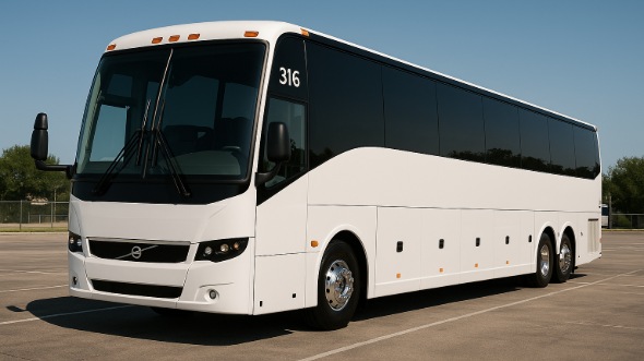 Exterior of Charter Bus Company Garland's 40 Passenger Party Bus in Garland
