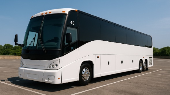 Exterior of Charter Bus Company Lewisville's ADA Charter Bus in Lewisville